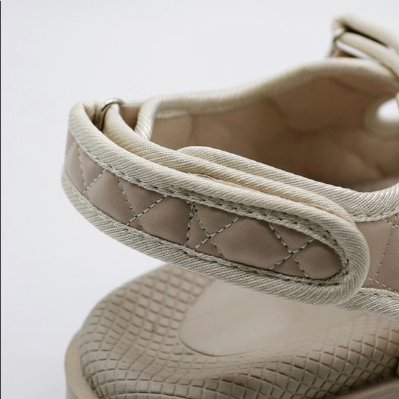 SOLD Black Quilted Grandad Sandals | Dad Sandals - Picture 7 of 8